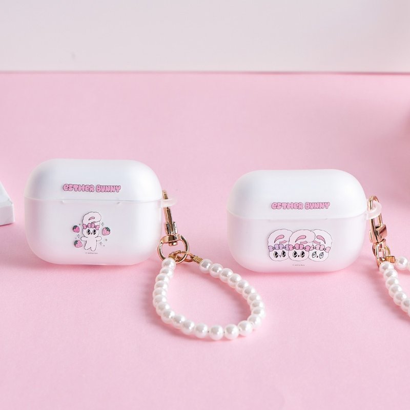 艾絲樂小兔兔兔臉靠臉迷霧系列AirPods保護套 - AirPods/耳機保護套 - 塑膠 多色