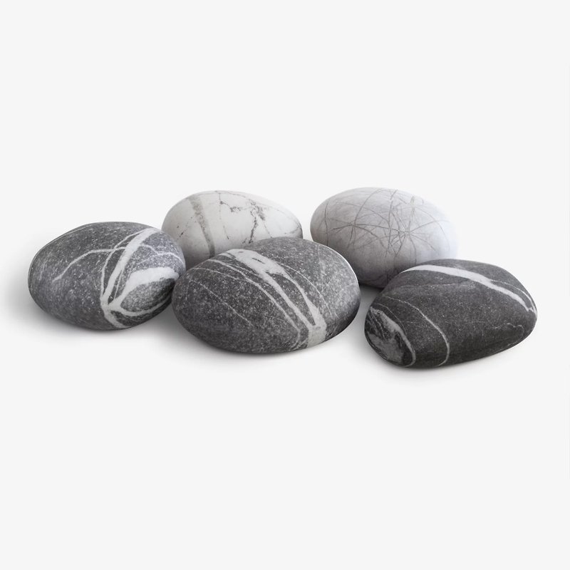 Set of 5 stones Kamushi - Other Furniture - Polyester Multicolor