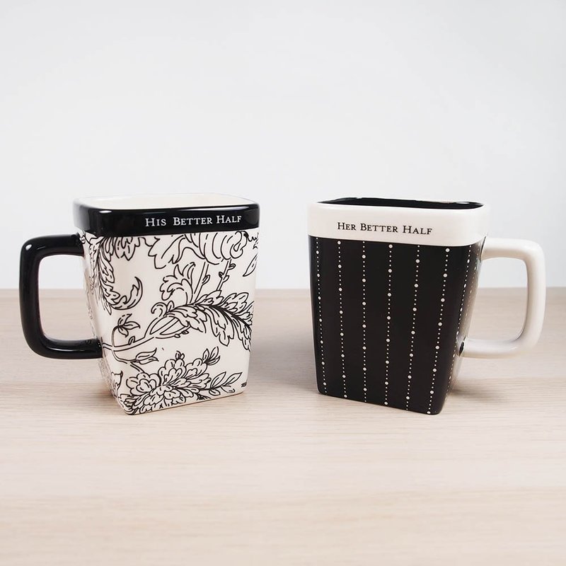 US 結婚對杯【Hallmark-禮品】 - 咖啡杯/馬克杯 - 其他材質 黑色