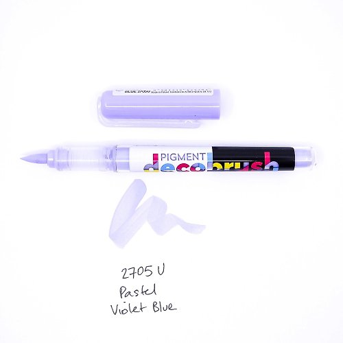 Karin Markers 藝術字彩繪筆 粉紫藍 2705U - 軟頭塑膠彩筆 DecoBrush Pigment
