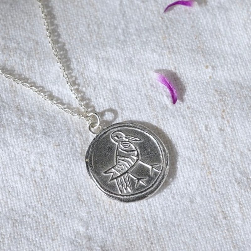 Pigeon silver necklace [P102SV] - สร้อยคอ - โลหะ 