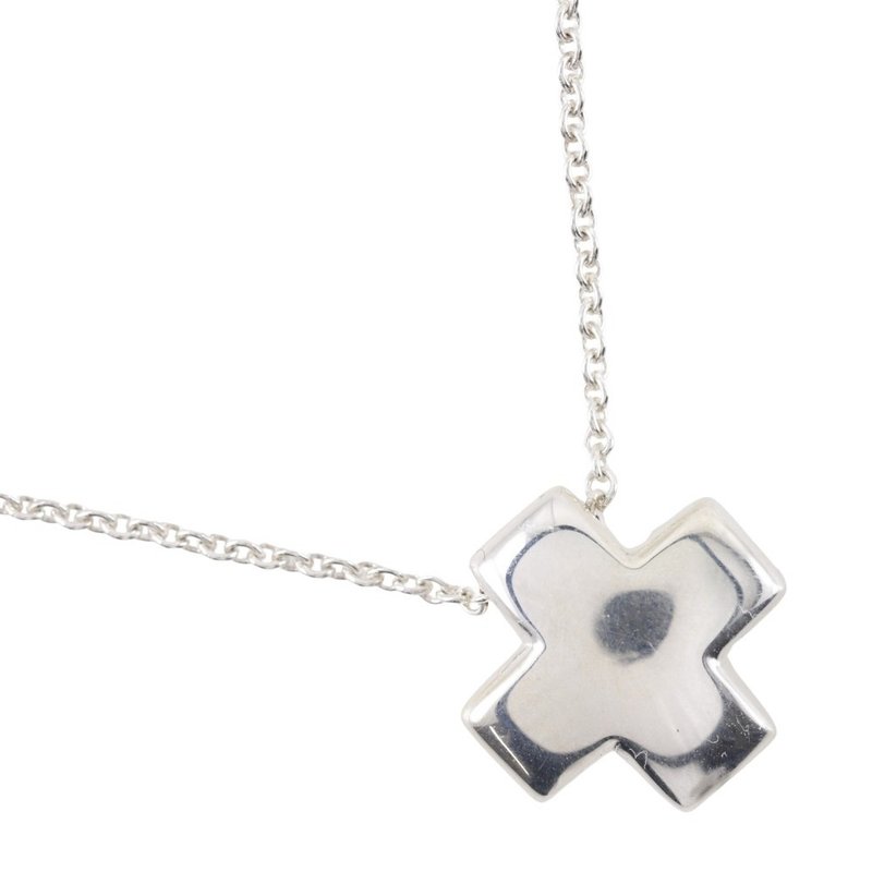 【日本直送】ティファニー TIFFANY&Co. ローマンクロス ネックレス エルサ・ペレッティ シルバー925 クロス 約2.1g レディース【中古】 - 項鍊 - 銀 銀色