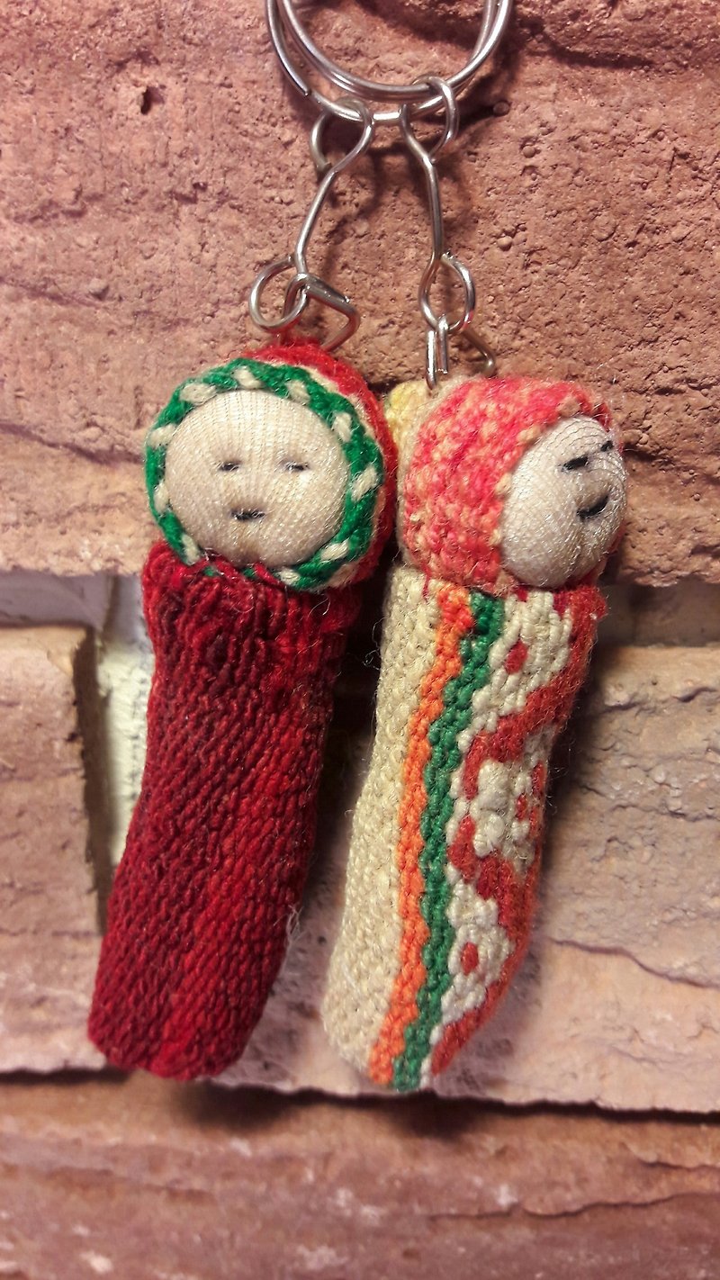 Lucky twins 6 - multicolor - Keychains - Wool Multicolor