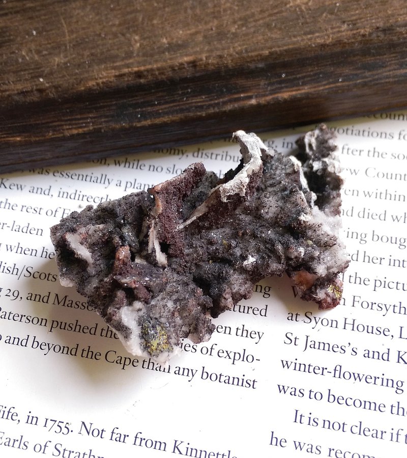 Barite Chalcopyrite 重晶石 黃銅礦 共生礦 天然礦石 原礦 - 擺飾/家飾品 - 其他材質 