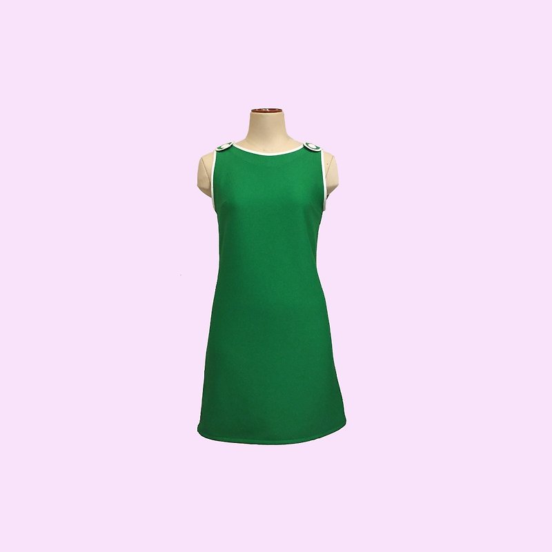 retro one-piece sandra - One Piece Dresses - Polyester Green