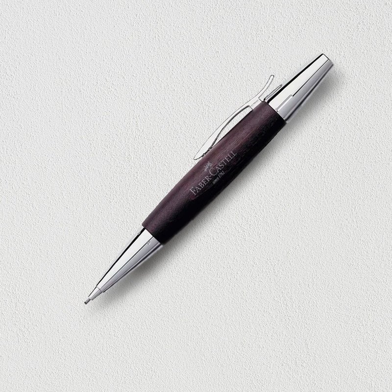 【Faber-Castell】E-MOTION 梨木亮面 1.4mm 旋轉鉛筆 深褐色 - 鉛筆/自動鉛筆 - 木頭 咖啡色