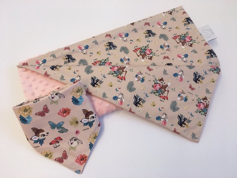 Hush Baby Handmade Receiving Blanket (Deer+Quartz) - Bedding - Other Materials Multicolor
