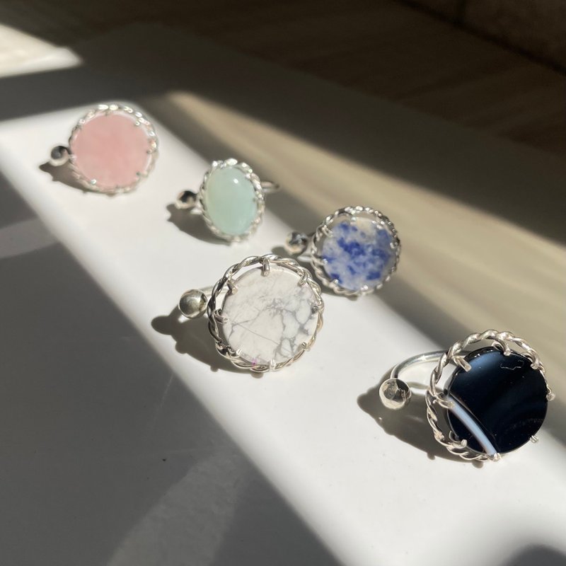 [Crystal Ring] Sterling Silver Darcy Ring - General Rings - Sterling Silver 