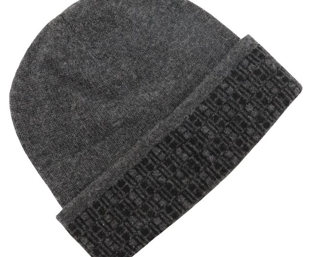 日本直送】エルメスHERMES ニット帽その他帽子カシミヤグレー