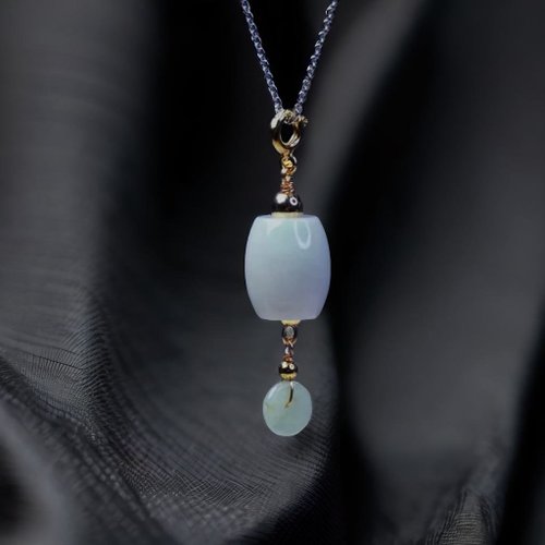 瓔珞珠寶盒 E.L.Jewelry Box 【願‧平安】飄綠翡翠路路通平安扣項鍊 | 天然緬甸翡翠A貨|送禮