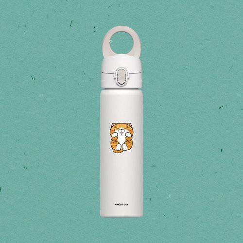 犀牛盾RHINOSHIELD AquaStand磁吸水壺-不鏽鋼保溫瓶|白爛貓/撒嬌款