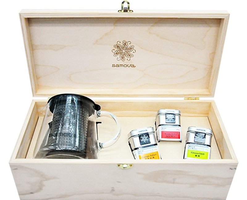 samova絶妙なギフトボックス - お茶セットティーポットの箱 - お茶 - 食材 多色