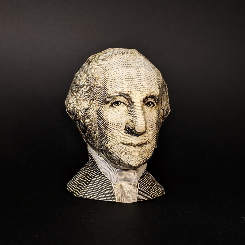 【酷比頭紙模型】美國總統 華盛頓Washington | 免剪貼 手作 拼圖 - 木工/竹藝/紙雕 - 紙 多色