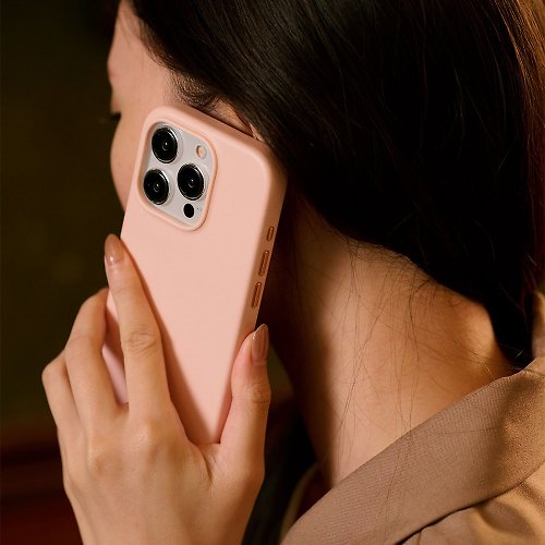 alto 磁吸防摔皮革手機殼 iPhone 15系列 — 迷霧粉