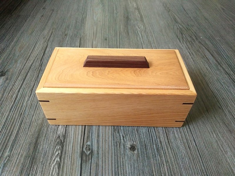 手作り台湾エルムスモール収納ボックス - 収納用品 - 木製 ブラウン
