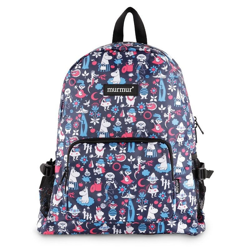murmur travel storage backpack | Moomin - กระเป๋าเป้สะพายหลัง - เส้นใยสังเคราะห์ สีน้ำเงิน
