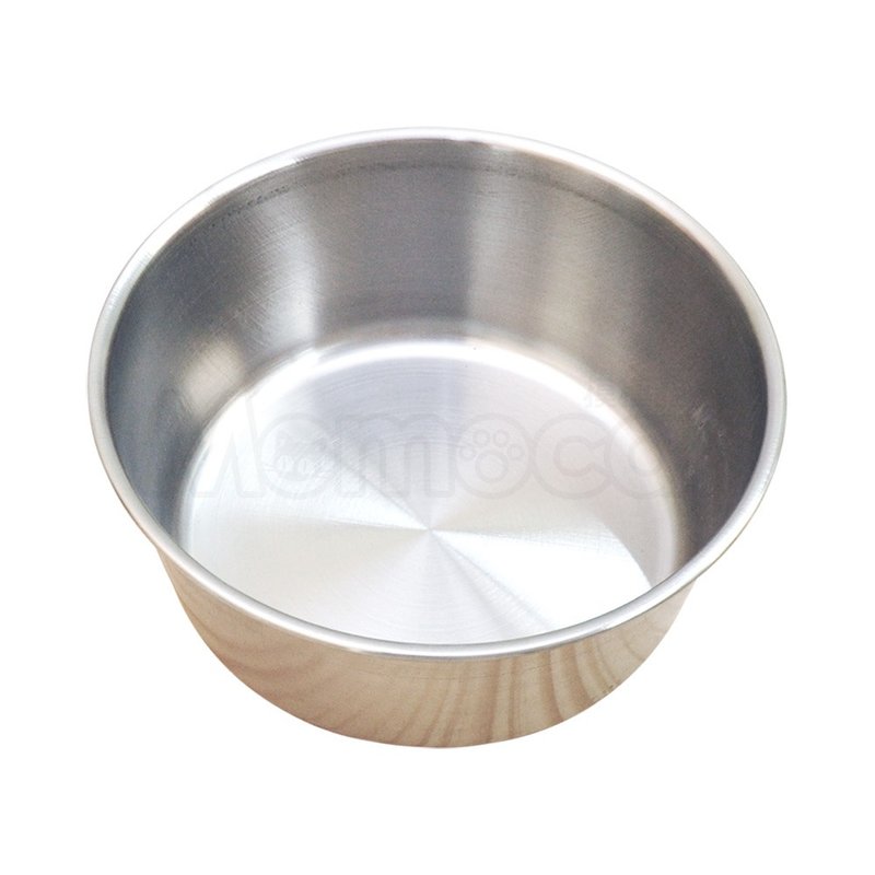 【MOMOCAT】2號白鐵狗碗 - 寵物碗/碗架/自動餵食器 - 不鏽鋼 