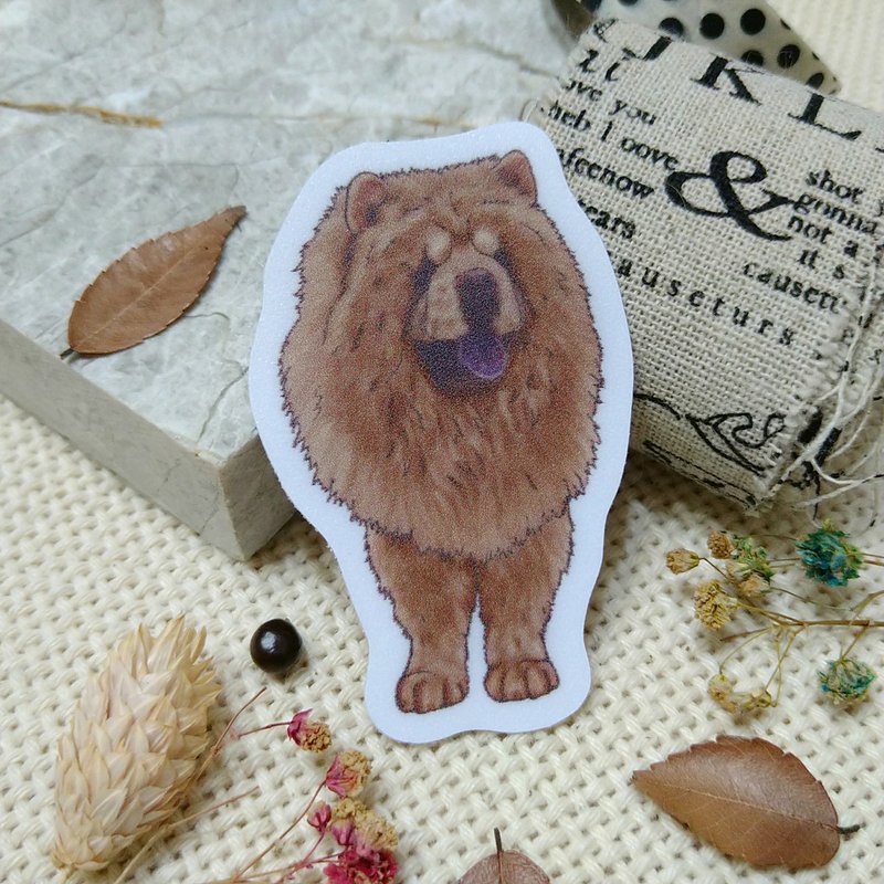 Chow Chow-Waterproof Car Stickers-Stickers_Waterproof Stickers - สติกเกอร์ - วัสดุกันนำ้ 