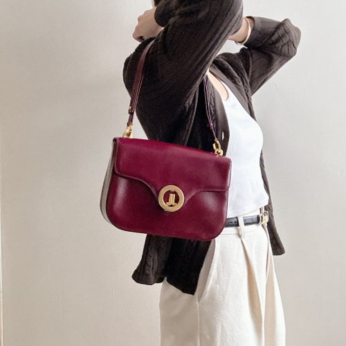 Autrefois Vintage Bags HK 中古美品 Lanvin 浪凡牛皮兩用包包 法國製造