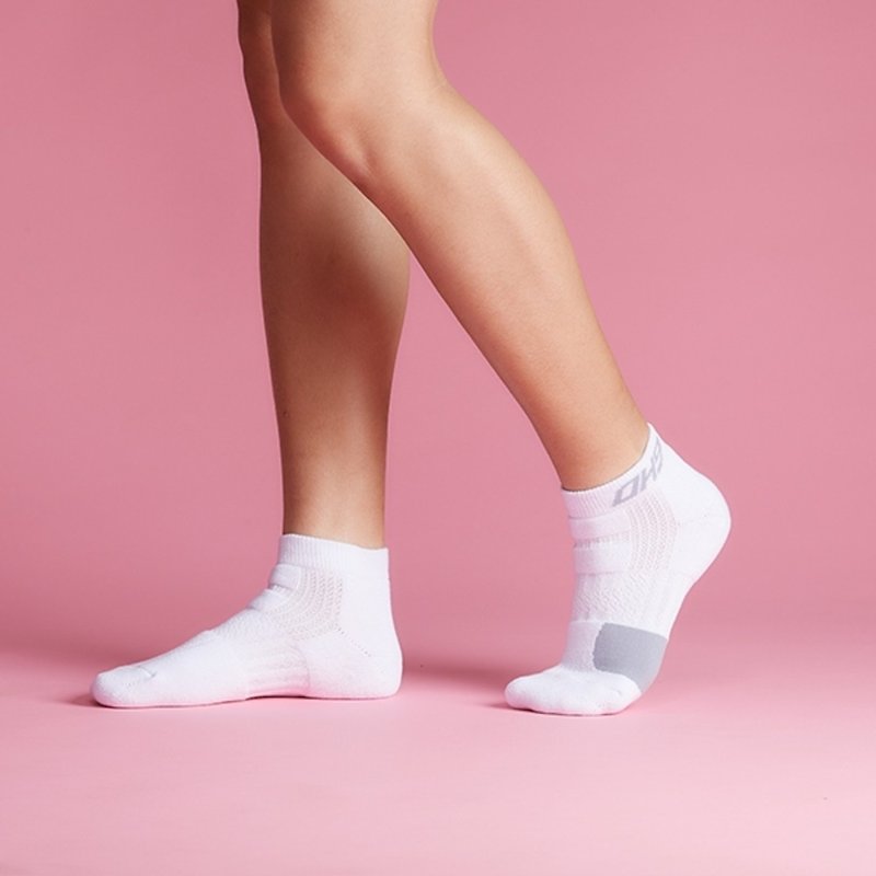 Golden Tennis Socks - ถุงเท้า - ผ้าฝ้าย/ผ้าลินิน ขาว