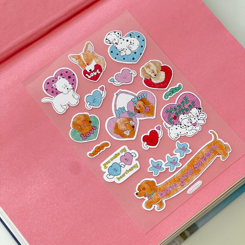 Love you so much sticker Vol.2 - Stickers - Other Materials Transparent