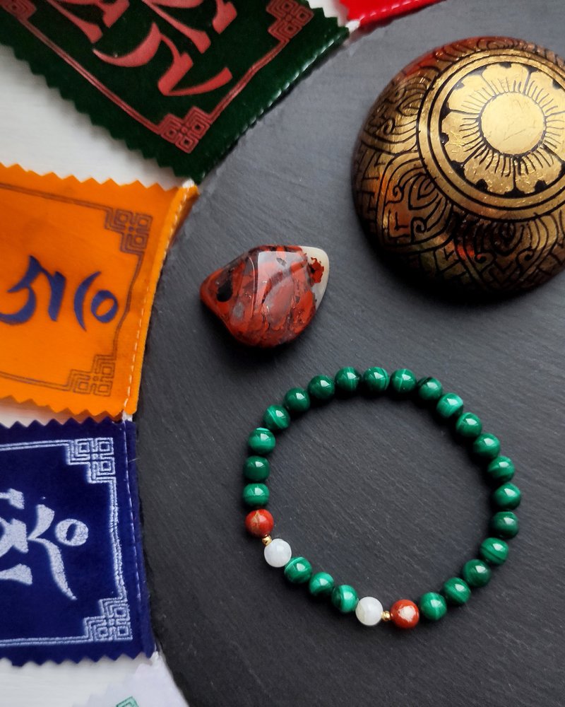 Malachite Bracelet Green Tara - Bracelets - Gemstone Green