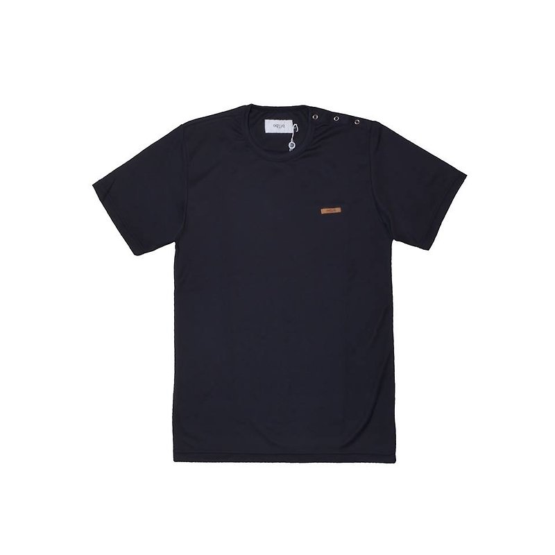 oqLiq - one way T-shirts - Black Cotton - Men's T-Shirts & Tops - Cotton & Hemp Black