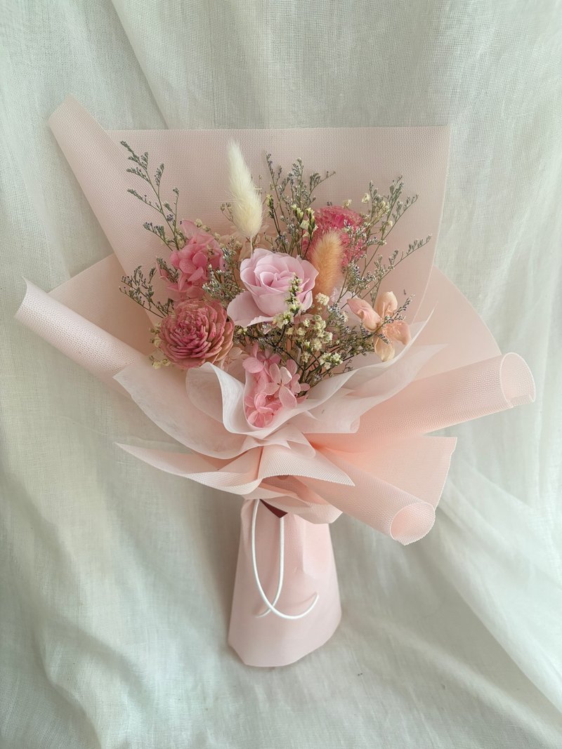 可急單 畢業花束 韓式花束 乾燥花束 永生花束 2025花禮 快速出貨 - 乾燥花/永生花 - 植物．花 紫色