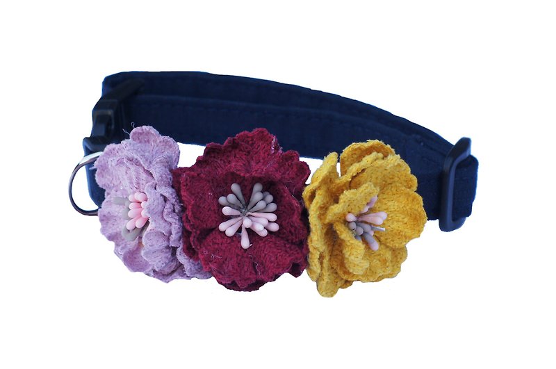Pet shape collar begonia blossoming series cats and dogs three flowers