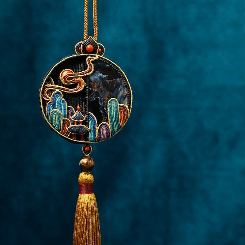 Braided rope DIY material package Qingluantian Qianli Jiangshan pressure lapel handmade jewelry - เย็บปัก/ถักทอ/ใยขนแกะ - วัสดุอื่นๆ 