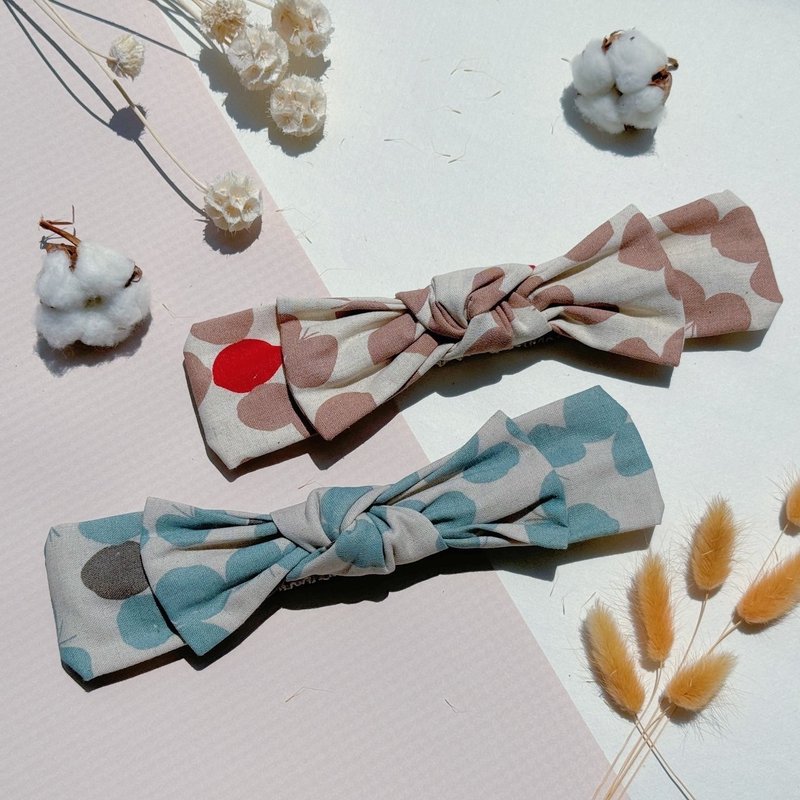 [Ingenious craftsmanship] Huafudie handmade bow headband - Headbands - Cotton & Hemp Multicolor