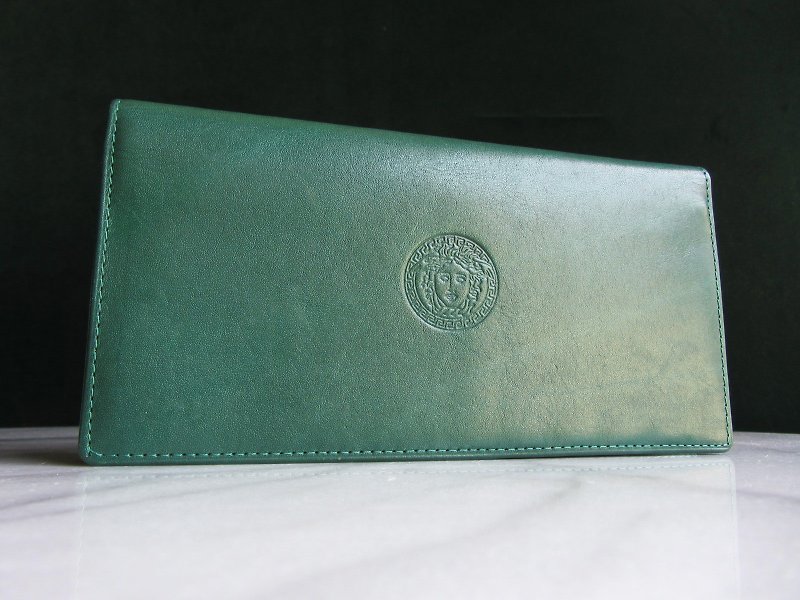 [Old Time OLD-TIME] Early second-hand old bag GIANNI VERSACE long wallet - กระเป๋าสตางค์ - วัสดุอื่นๆ หลากหลายสี