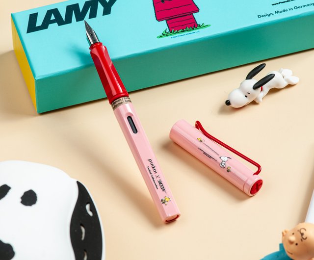驚きの価格 刻印不可*【Pinkoi x SNOOPY】LAMY 万年筆 サファリ ランニング 筆記具