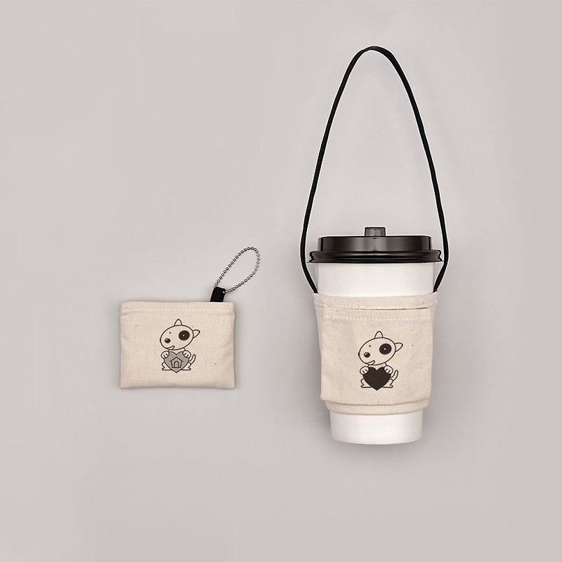 Old YCCT Eco-Friendly Beverage Bag Classic Style - Dog Star - Patented storage so you don’t have to worry about forgetting to bring it. - Beverage Holders & Bags - Cotton & Hemp Multicolor