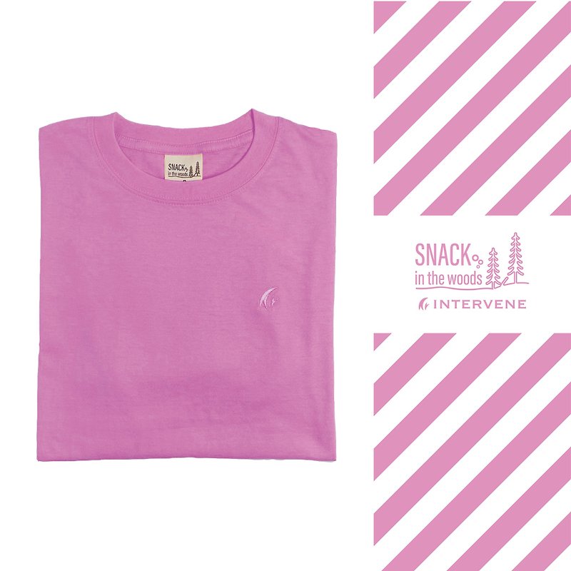[SNACK in the woods] Afternoon tea in the forest- Peach INTERVENE, 12 colors - Women's T-Shirts - Cotton & Hemp 