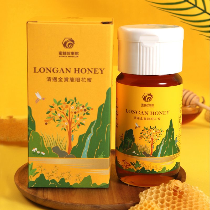 Chiang Mai Golden Award Longan Nectar 700g - Honey & Brown Sugar - Fresh Ingredients Yellow