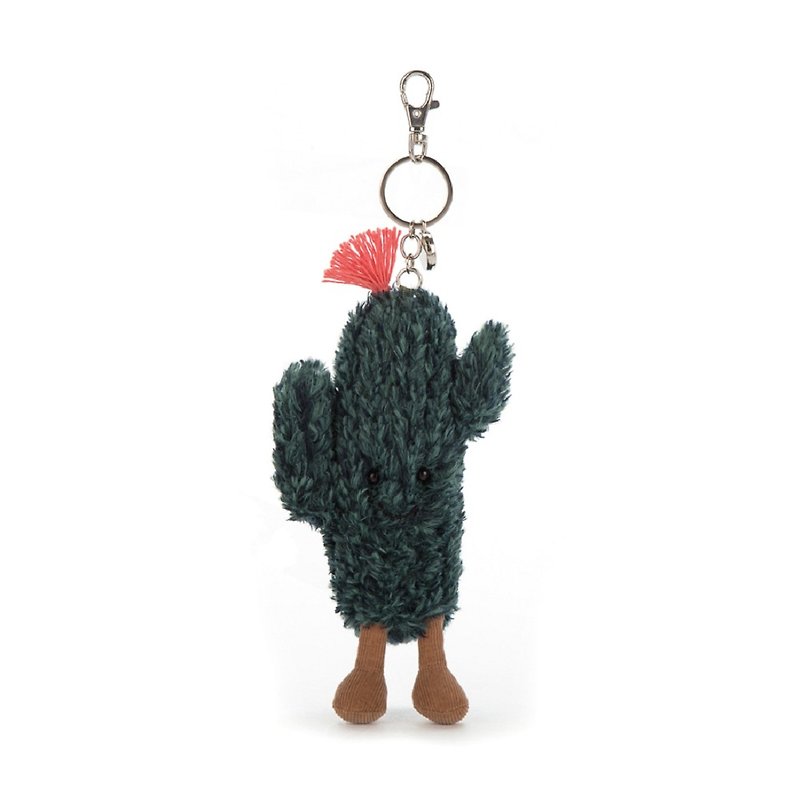 Jellycat 鑰匙圈/吊飾 Amuseable Cactus 仙人掌寶寶 約13公分 - 吊飾 - 聚酯纖維 綠色