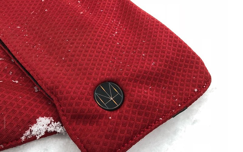 SUSTAIN HEATED SCARF - SPORT-Crimson - Knit Scarves & Wraps - Polyester Red