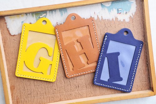 港產皮革｜Leatherism Handmade Products 頭文字 G | H | I 字母證件套 好好縫 皮革材料包 卡片夾 名片夾