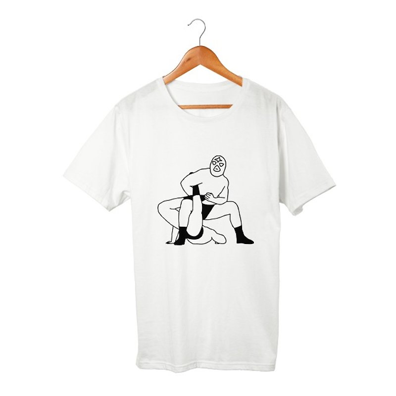 サソリ固め T-shirt - トップス ユニセックス - コットン・麻 ホワイト