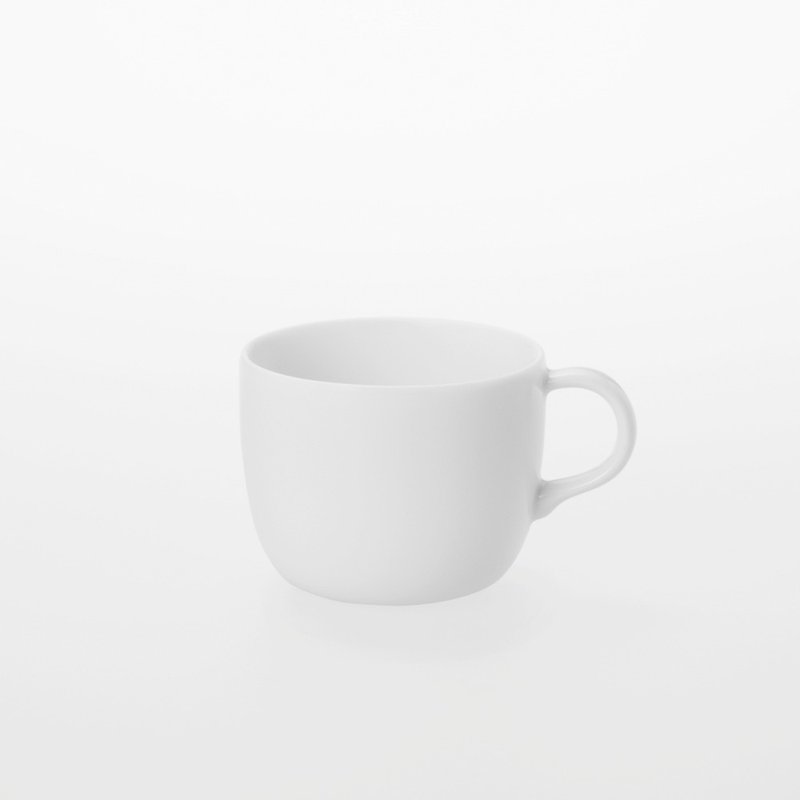 TG 白瓷咖啡杯盤組 (白瓷咖啡杯 225 ml+白瓷咖啡杯盤) - 咖啡杯 - 瓷 白色