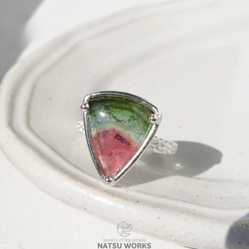 トルマリン リング / watermelon Tourmaline Ring - 戒指 - 寶石 紅色