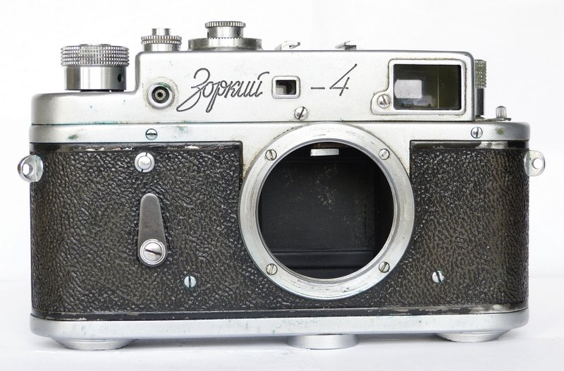 Zorki-4 rangefinder film camera 35mm M39 mount USSR KMZ body early type - 相機/拍立得/底片相機 - 其他金屬 銀色