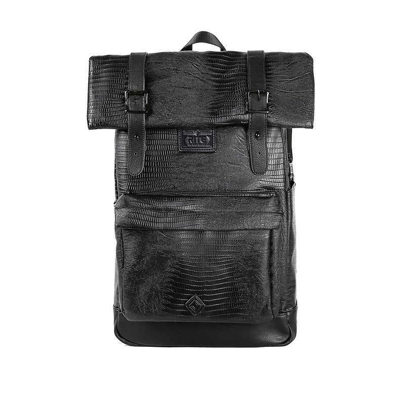2016 Evolution version RITE twin package ║ flight bag x vintage bag (L) - Black Crocodile ║ - Backpacks - Waterproof Material Black