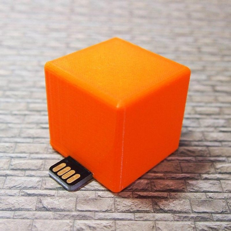 CubeLight Personality Light - Funny Orange - Customized Gifts Preferred - Lighting - Plastic Orange