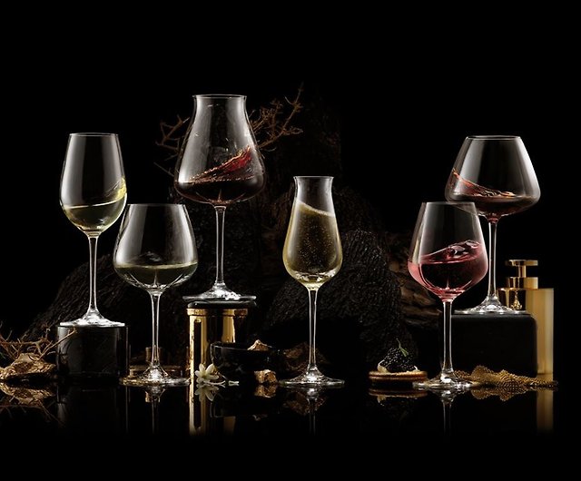 Lucarisdesireファイブスワールシリーズ赤ワイングラス白ワイングラス鉛フリークリスタルワイングラス ショップ Lucaris ワイングラス 酒器 Pinkoi