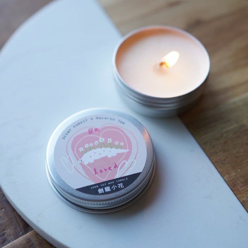 [New joint] Macaron Toes x Fragrance Forest joint 30g soy candle - Candles & Candle Holders - Wax Multicolor