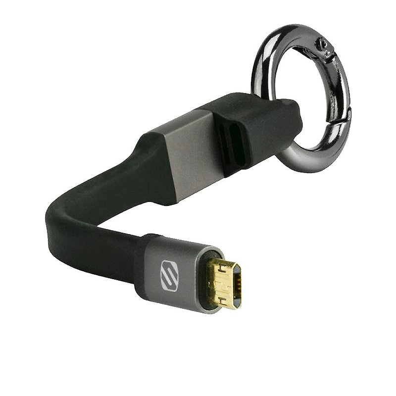 SCOSCHE Micro USB 充電傳輸扣環 - 行動電源/充電線 - 塑膠 黑色