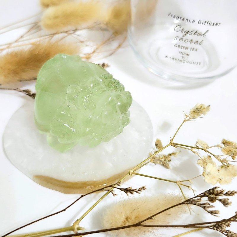 綠螢石龍龜 - 擺飾/家飾品 - 水晶 綠色
