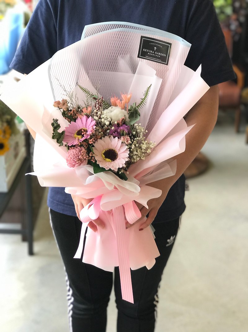 璎珞Manor*G52*Gift bouquet/Eternal flower. Dry flower/Graduation bouquet/Teacher bouquet - ช่อดอกไม้แห้ง - พืช/ดอกไม้ 